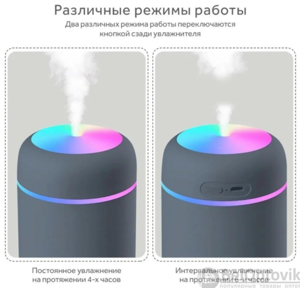 Аромадиффузор светодиодный (увлажнитель воздуха ароматический) Humidfier DQ-107, 300  ml (220V)